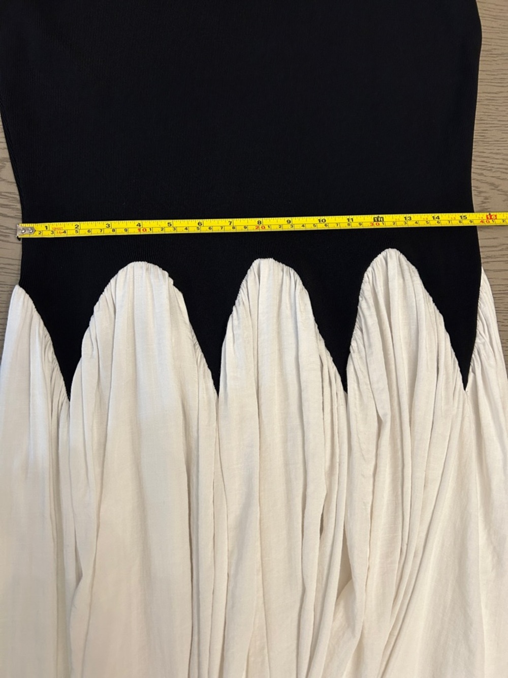 Anthropologie Siempre Michelle Sleeveless Black and White Midi Dress - Picture 11 of 13